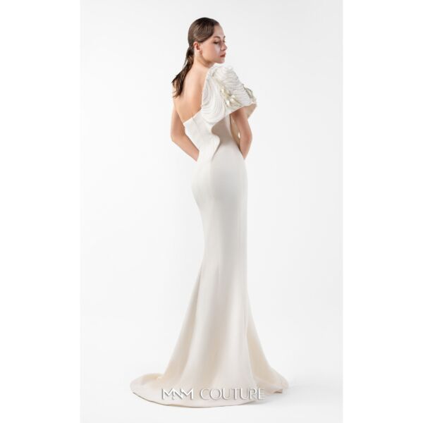 MNM Couture G2003 Asymmetric Neck Mermaid One-Shoulder Dress