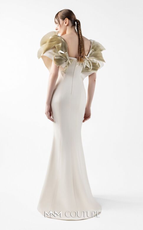 MNM Couture G2005 Sweetheart Neck Batwing Sleeve Mermaid Dress