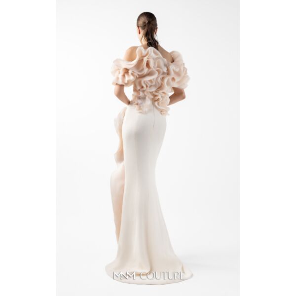MNM Couture G2013 Ruffled Off The Shoulder Slim Dress