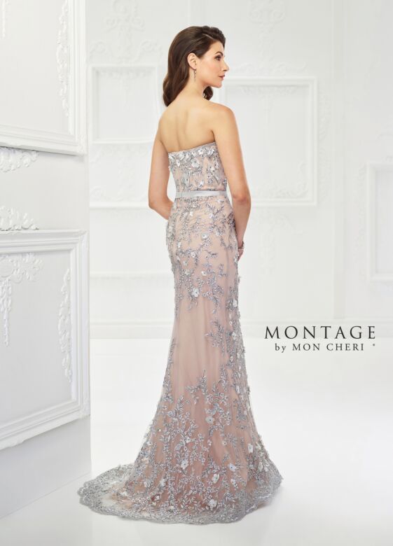 Montage by Mon Cheri 118961 Strapless Evening Dress with Shrug