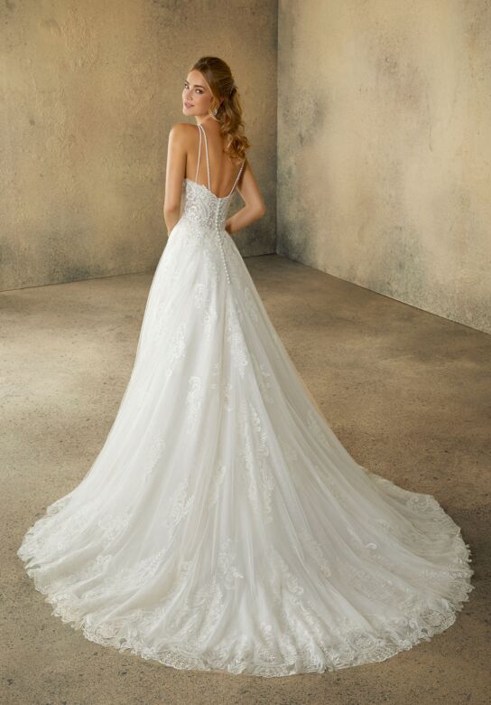 Mori Lee 2071 Rebecca Strappy Back with Overskirt Wedding Dress