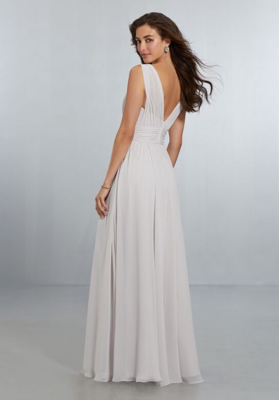 Mori Lee 21553 V-Neck Bridesmaid Dress