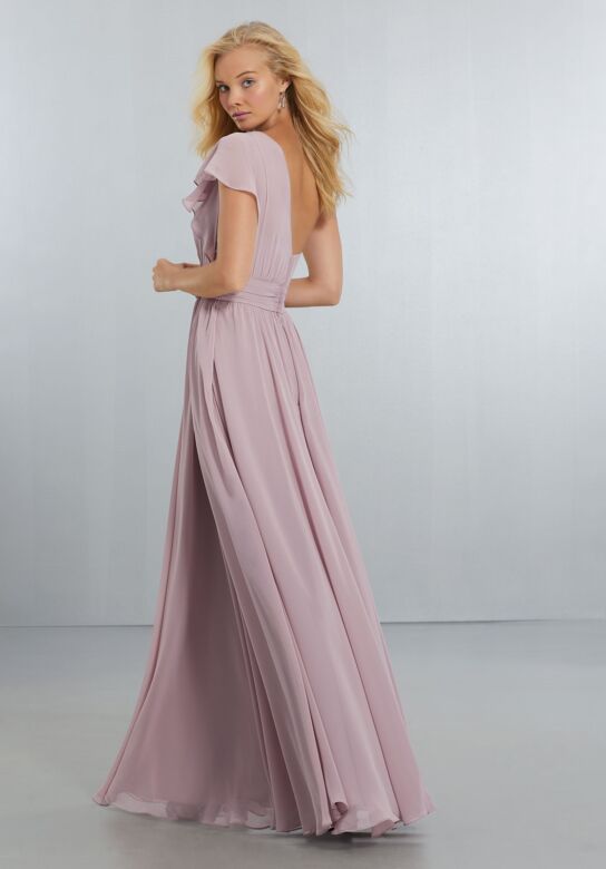 Mori Lee 21554 One-Shoulder Bridesmaid Dress