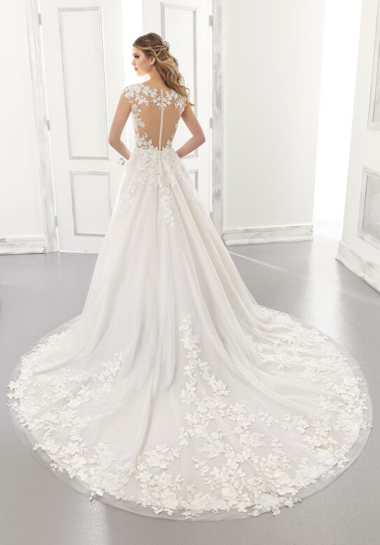 Mori Lee 2173 Agatha Illusion Back Wedding Dress