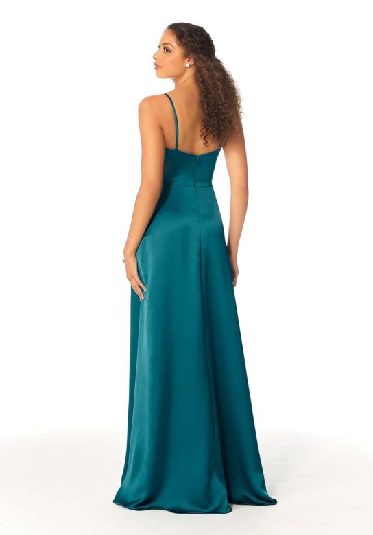 Mori Lee 21813 Front Slit Cowl Neckline Bridesmaid Dress