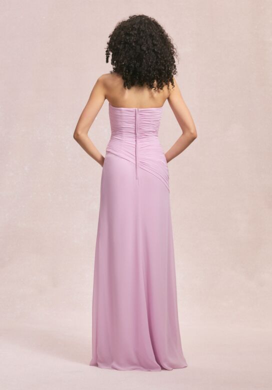 Mori Lee 31255 Drop Waist Strapless Chiffon Maid Of Honor Dress