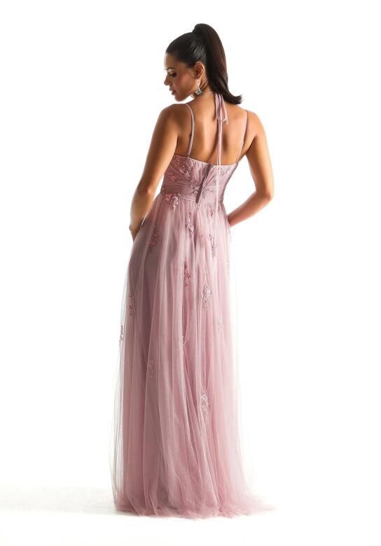 Mori Lee 21843 Embroidered English Net A-line Bridesmaid Dress