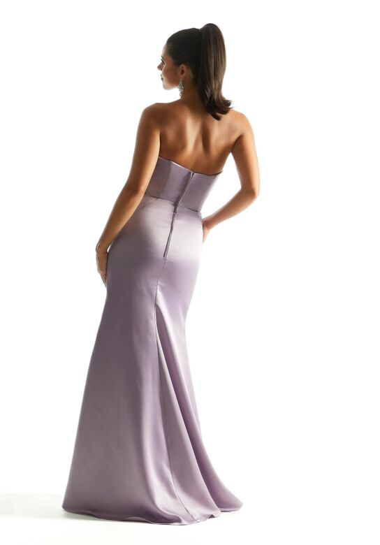 Mori Lee 21844 Strapless Fit and Flare Satin Bridesmaid Dress