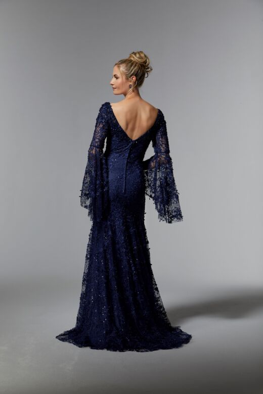 Mori Lee MGNY 72930 Sweetheart Neck Bell Sleeves Dress