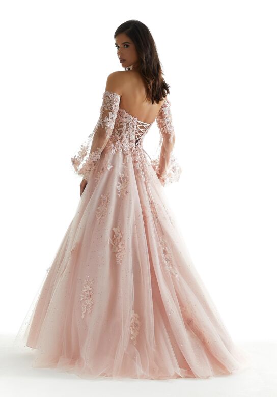 Mori Lee 48053 Detachable Sleeves Strapless Sweetheart Dress