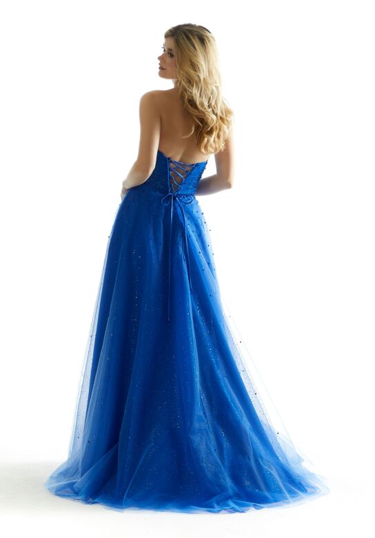 Mori Lee 49028 High Slit Strapless Sweetheart Dress