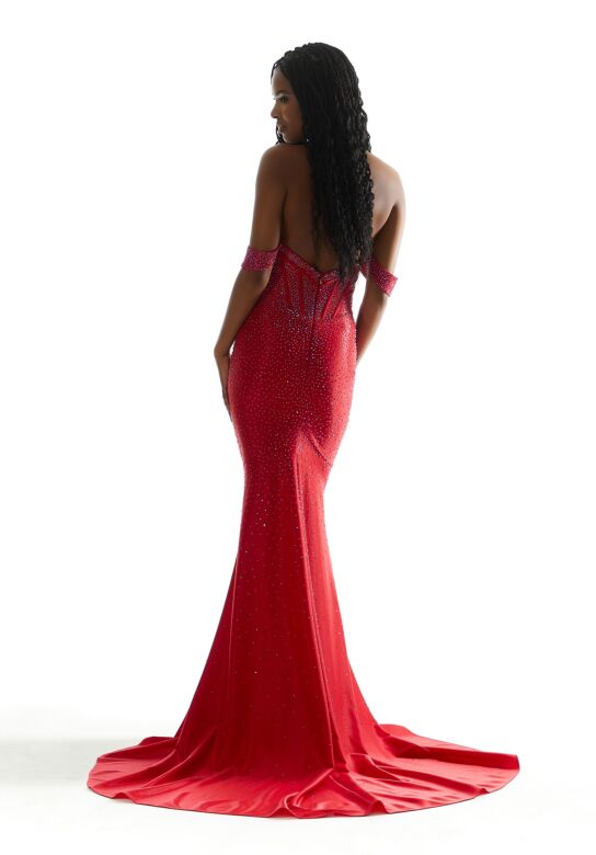 Mori Lee 49031 Hot Fix Jersey Corset Dress