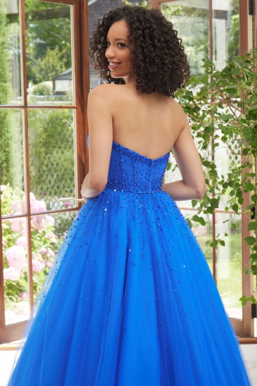 Mori Lee 49100 Corset Top Strapless Dress