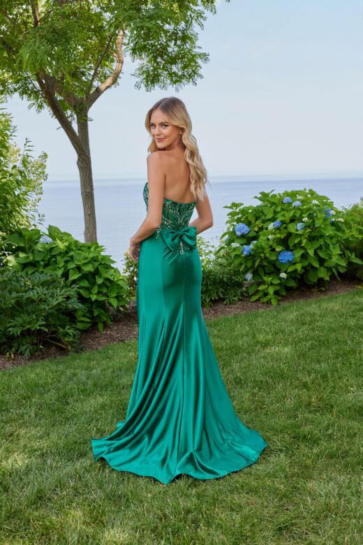 Mori Lee 49147 Embellished Top Strapless Sweetheart Dress