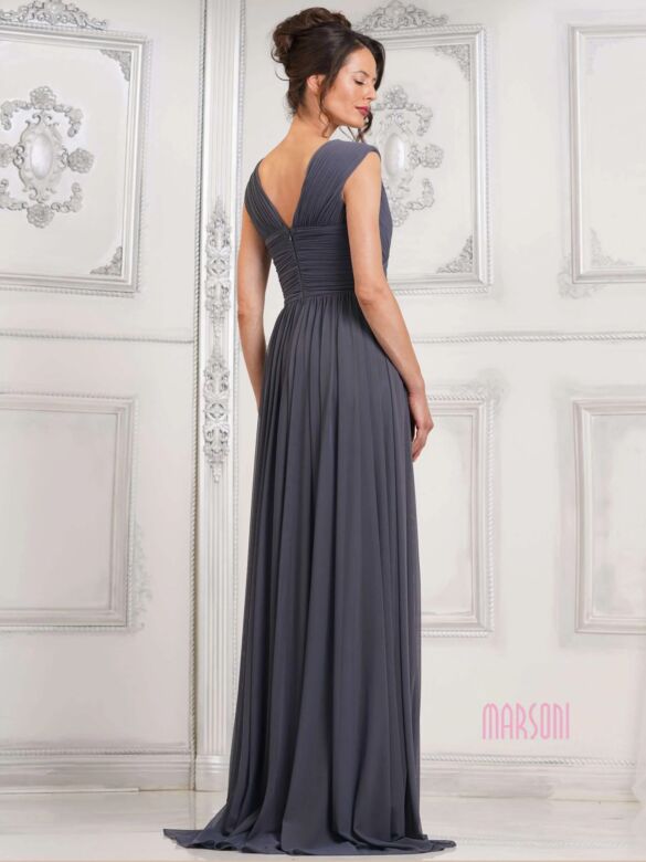 Marsoni M324 Ruched Bodice V-Neck Dress