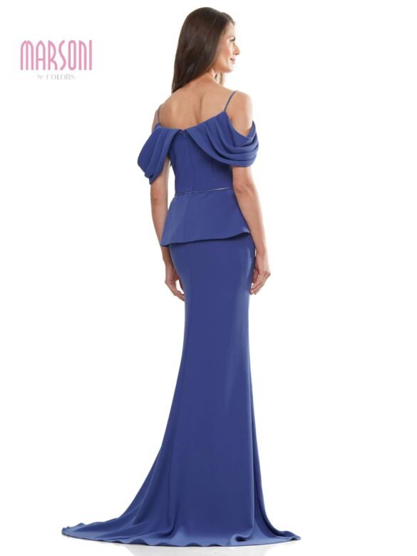 Marsoni MV1271 Off The Shoulder Peplum Dress