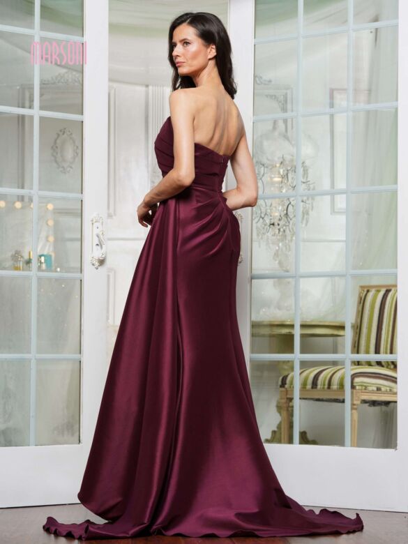 Marsoni MV1326 Side Streamer Asymmetric Neck Dress