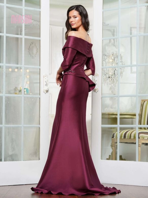 Marsoni MV1333 Off The Shoulder Peplum Dress