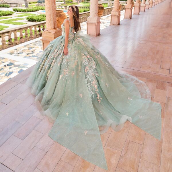Princesa by Ariana Vara PR30157 Bow-Tie Straps Quince Gown