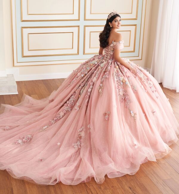Princesa by Ariana Vara PR30175 Corset Top Floral Quinceanera Dress