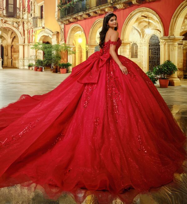 Princesa by Ariana Vara PR30229 Basque Waist Beaded Sweet 16 Dress