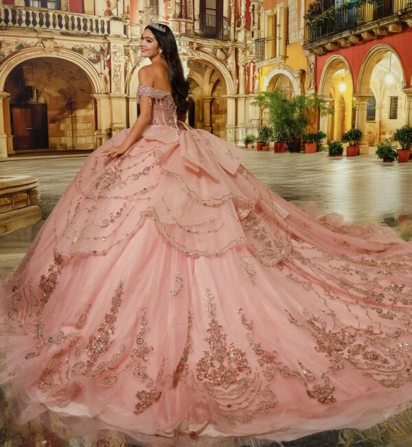 Princesa by Ariana Vara PR30230 Back Bow Illusion Top Sweet 16 Dress