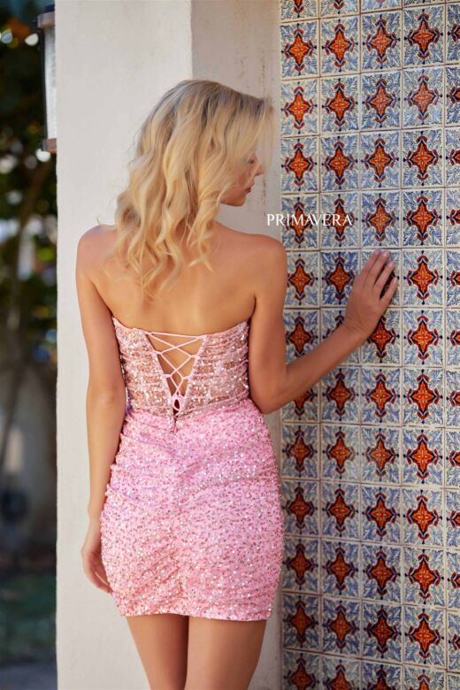 Primavera Couture 4266 Illusion Corset Bodice Strapless Dress