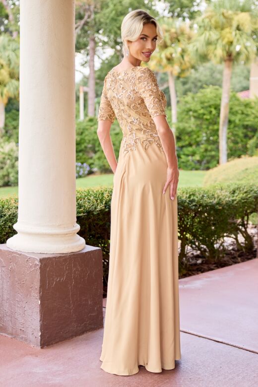 Primavera Couture 13171 Beaded Bodice A-Line Dress