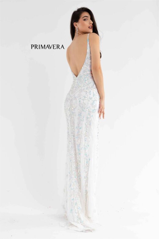 Primavera Couture 3749 Low Back Spaghetti Strap Dress