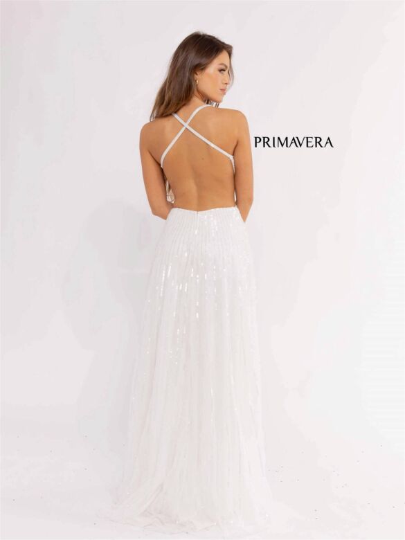Primavera Couture 3957 Sleeveless A-Line Butterfly Top Dress