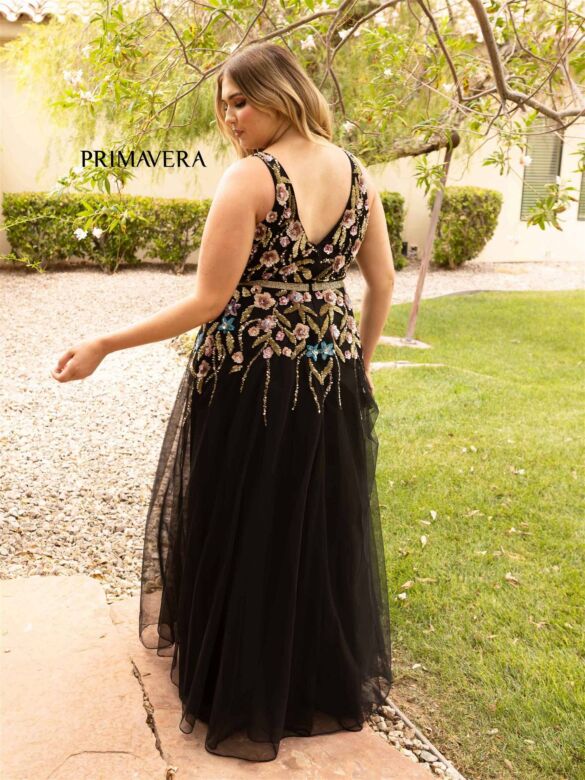 Primavera Couture 14006 Sleeveless Beaded A-Line Dress