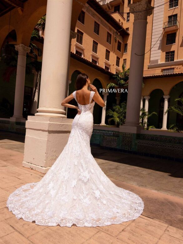 Primavera Couture 11107 Sweetheart Neckline Embroidered Wedding Dress