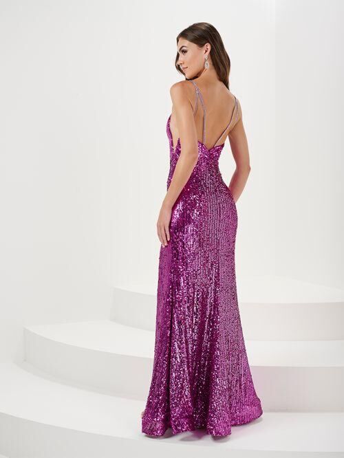 Panoply 14171 Plunging Neckline Sequin Dress - Stock Only