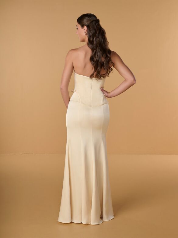 Christina Wu 22304 Matte Charmeuse Strapless Bridesmaid Dress