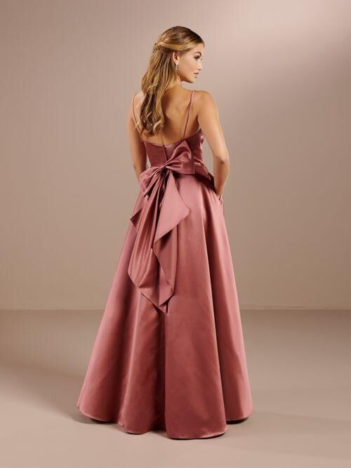 Christina Wu 22191 Bow Back Side Pockets Bridesmaid Dress