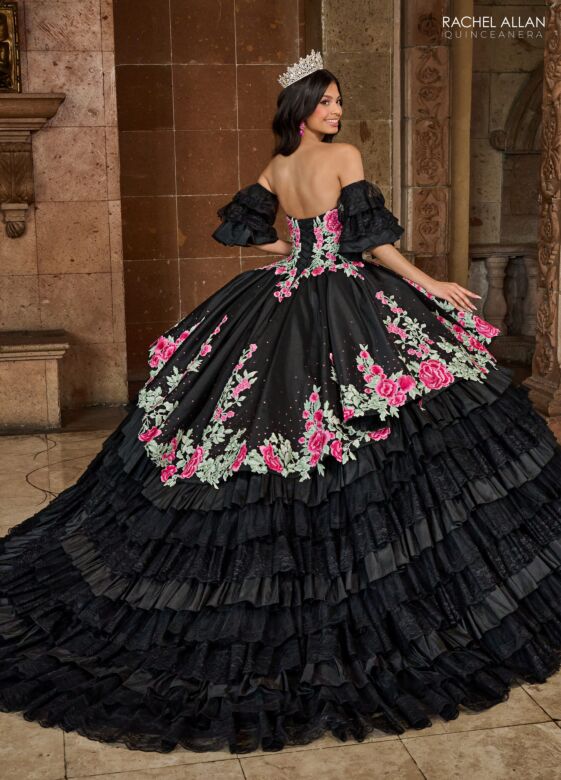 Rachel Allan RQ5002 Strapless Ruffle Skirt Quince Gown