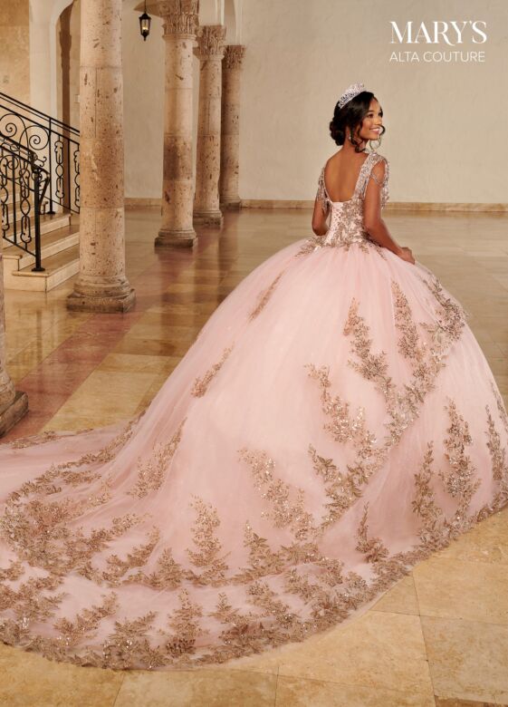 Rachel Allan MQ3079 Removable Strap Peplum Sweet 16 Gown