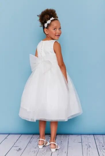 Rosebud Fashions 5144 Jewel Neck Sleeveless Flower Girl Dress