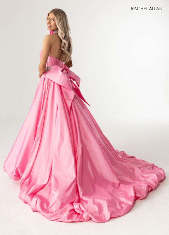 Rachel Allan 71024 Bow Back Bubble Skirt Dress