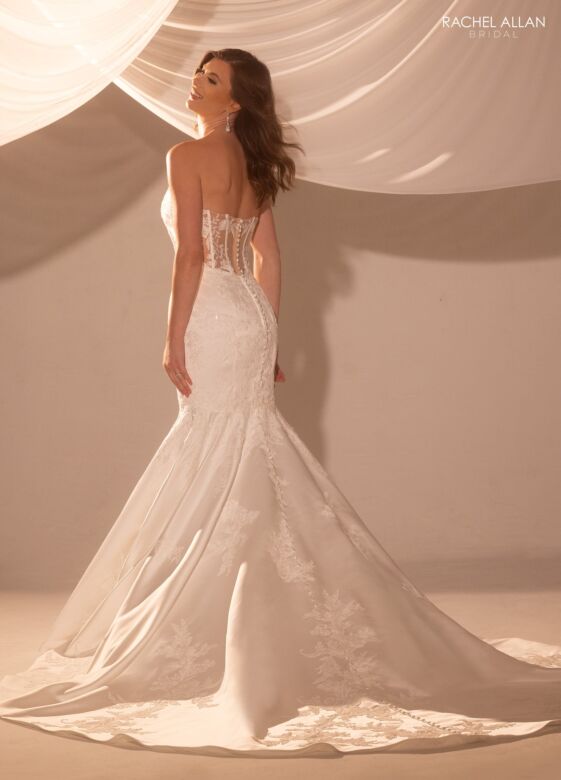 Rachel Allan RB3232 Pointed Sweetheart Lace-Up Back Wedding Dress