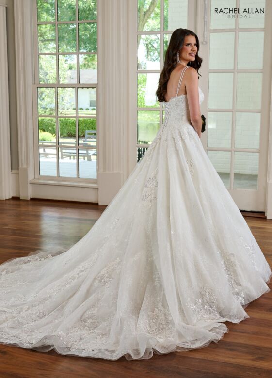 Rachel Allan RB3180 Double Strap Sweetheart Neck Wedding Dress