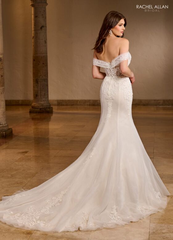 Rachel Allan RB4160 Sweetheart Neck Off-The-Shoulder Bridal Gown
