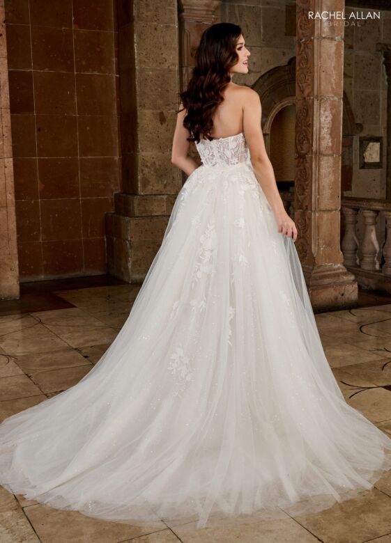 Rachel Allan RB5053 Straight Neck Two-Way Wedding Gown