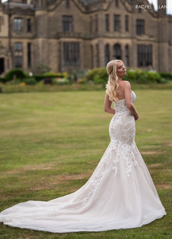 Rachel Allan RB2239 Strapless Mermaid Lace Wedding Gown