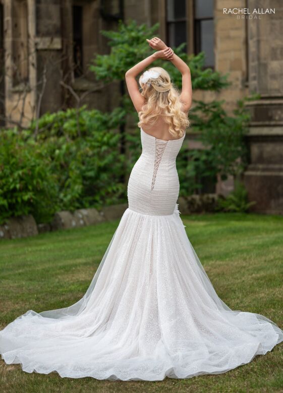 Rachel Allan RB3242 Mermaid Silhouette Strapless Ruched Wedding Gown