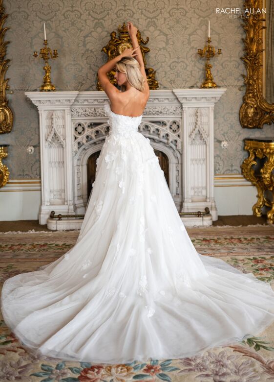Rachel Allan RB3252 Sweetheart Neck Applique Wedding Gown