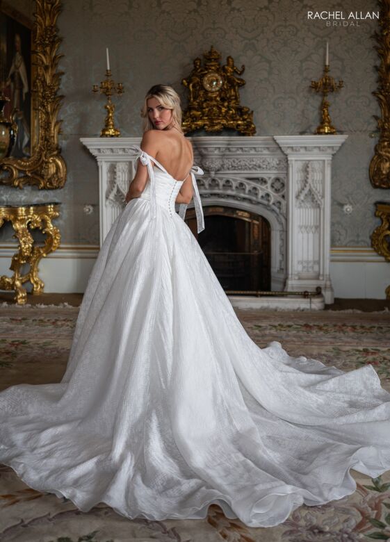 Rachel Allan RB4239 Sweetheart Neck Pleated Bodice Bridal Dress