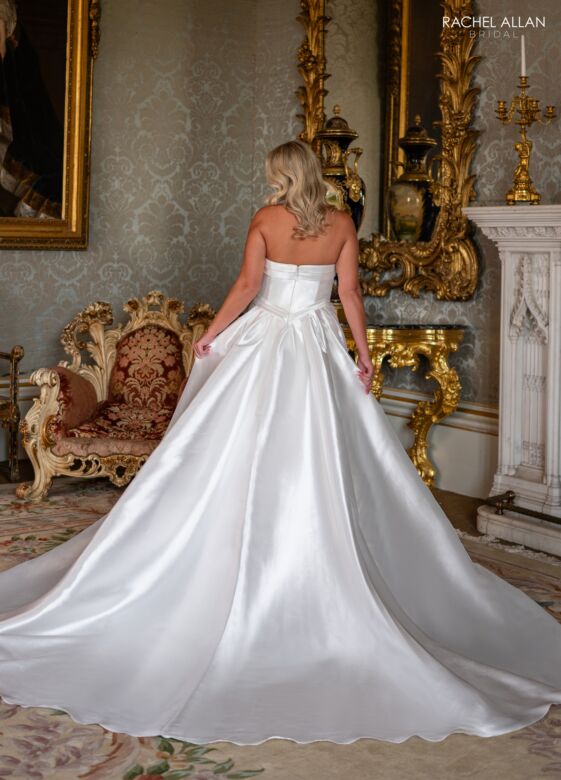 Rachel Allan RB4240 Removable Overskirt Strapless Bridal Dress