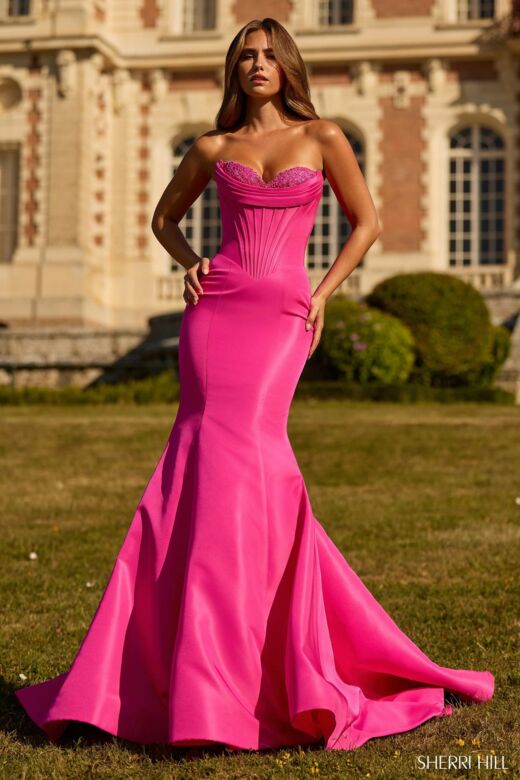 Sherri Hill 57626 Mermaid Lace Sweetheart Neck Dress
