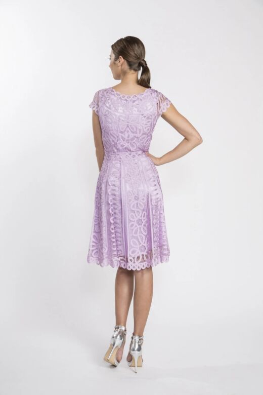 Soulmates D1319 Cap Sleeve Scoop Neck Dress